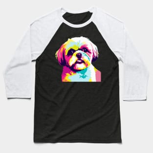 Shih Tzu Pop Art - Dog Lover Gifts Baseball T-Shirt